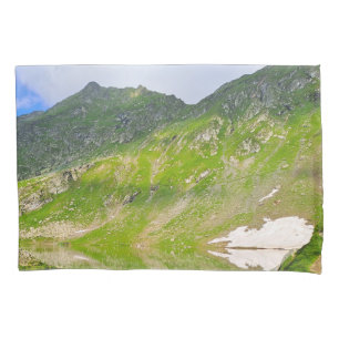 Balea Lake Mountain Slope – Romania Alpine Print Pillowcase