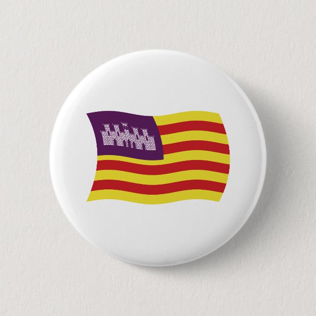 Balearic Islands Flag Button (Front)