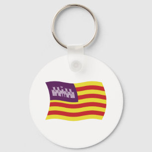Balearic Islands Flag Keychain