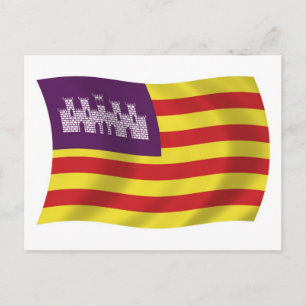 Balearic Islands Flag Postcard