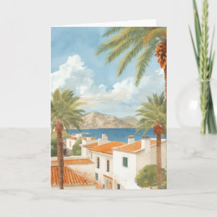 Balearic Islands Vintage French Travel Card