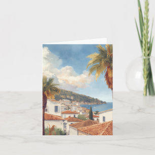Balearic Islands Vintage French Travel Card