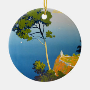 Balearic Islands Vintage French Travel Ceramic Tree Decoration