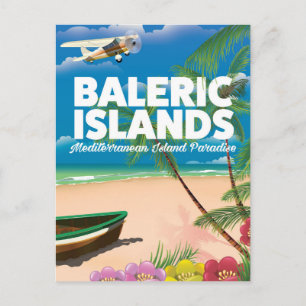 baleric islands Mediterranean paradise Postcard