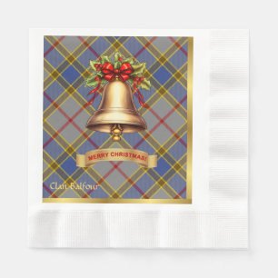 Balfour Personalised Tartan Christmas Napkin