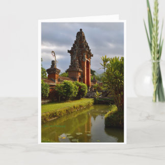 Bali Ancient Temple   Card