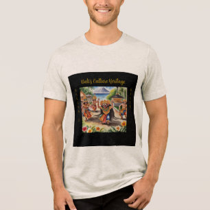 Bali, Barong Dance, Indonesia Culture T-Shirt Tri-Blend Shirt