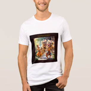 Bali Barong Dance,Indonesia Culture T-Shirt Tri-Blend Shirt