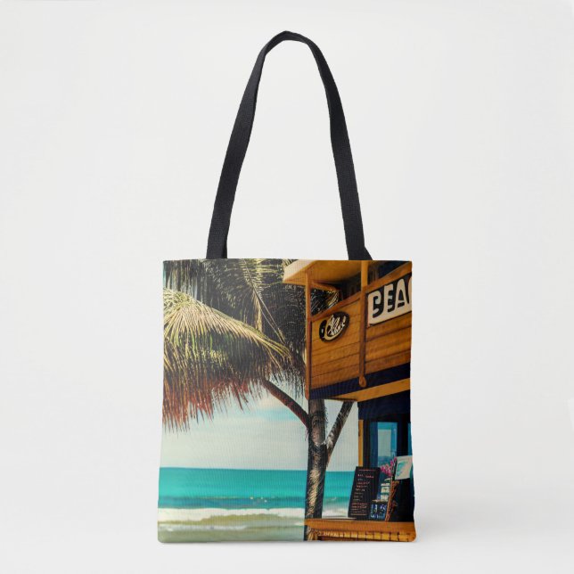 Bali Beach Cafe Bar Tote Bag (Front)