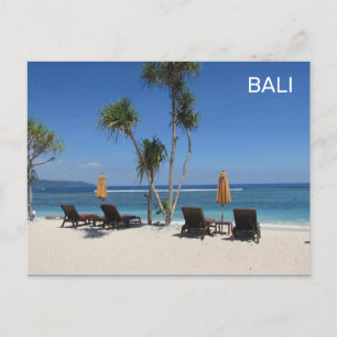 Bali Beach Indonesia Postcard