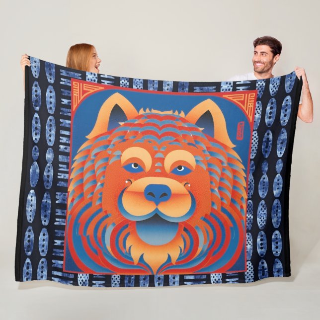 BALI BLISS Chow Fleece Blanket (In Situ)