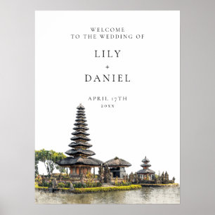 Bali Destination Wedding Welcome Sign