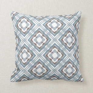 Bali Geometric Beach Blues Cushion