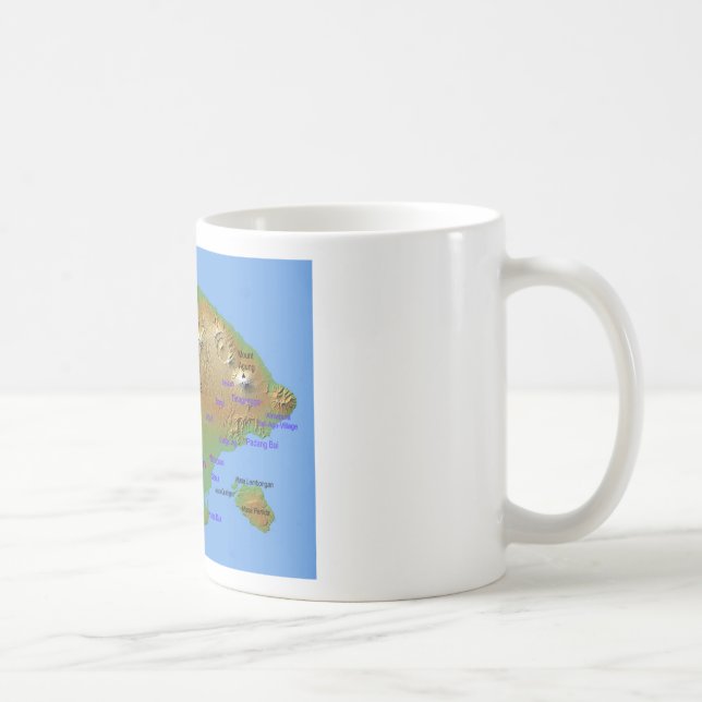 Bali Holliday Map Coffee Mug (Right)