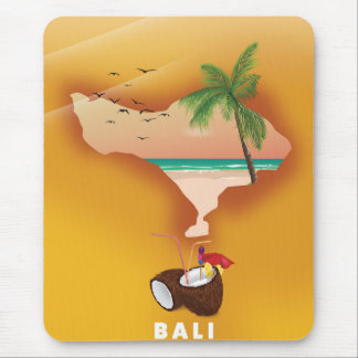 Bali illustrated map mouse pad