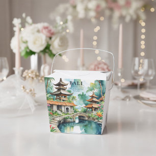 Bali Indonesia Asian Tropical Destination Wedding Favour Box