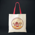 Bali Indonesia City Skyline Emblem Tote Bag<br><div class="desc">Bali minimalist,  colourful art design featuring monuments and landmarks of the city in Indonesia.</div>
