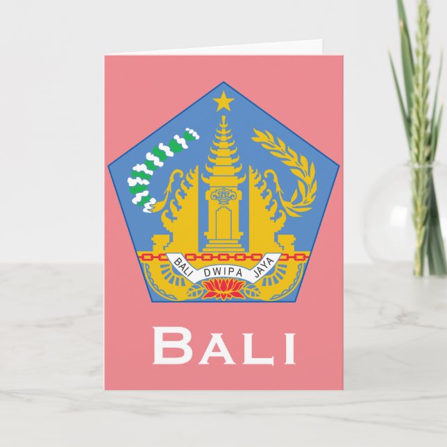Bali, Indonesia (Lesser Sunda Islands) Card (Front)