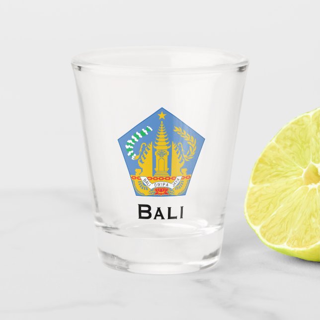 Bali, Indonesia (Lesser Sunda Islands) Shot Glass (Front)