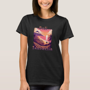 Bali Indonesia Sunset Beach Orange Colours T-Shirt