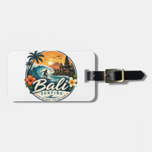 Bali, Indonesia Surfing Luggage Tag