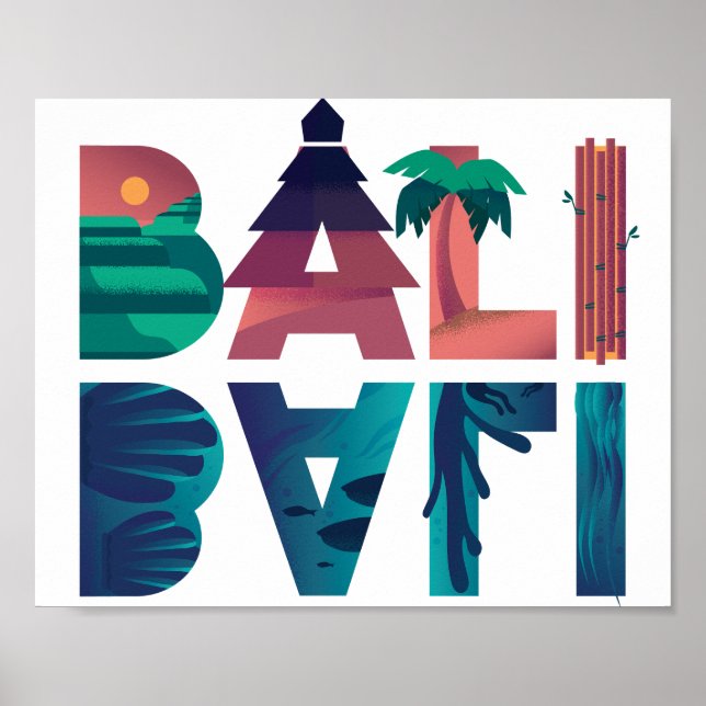 Bali Indonesia Travel  Poster (Front)