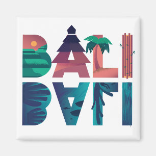 Bali Indonesia Travel  Sticker Magnet
