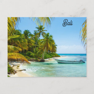 Bali Indonesia Tropical Beach Travel Photo Postcard