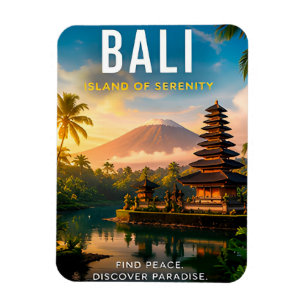 🌺 Bali Indonesia Tropical Decor 🌴 Magnet