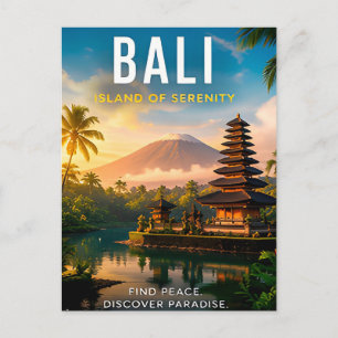 🌺 Bali Indonesia Tropical Decor 🌴 Postcard