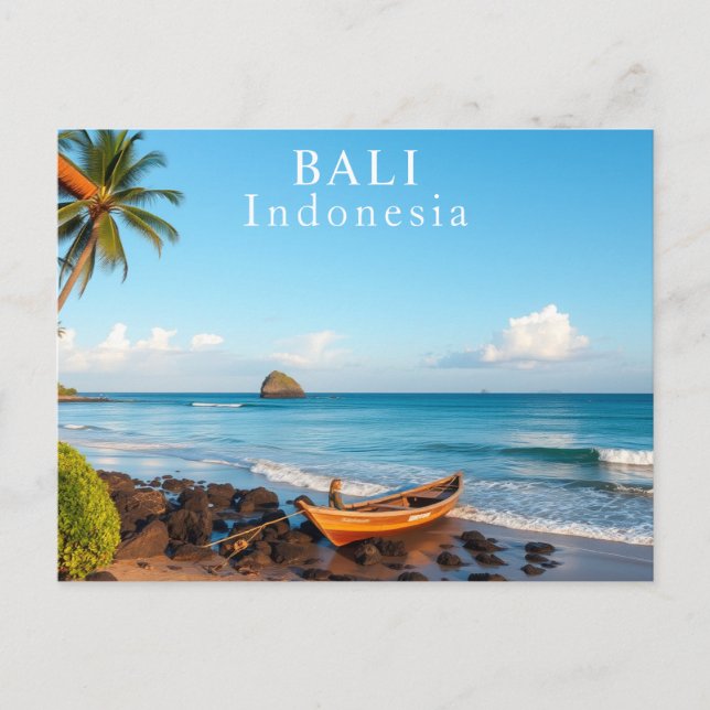 Bali, Indonesia Tropical Travel Photography  Postcard (Front)