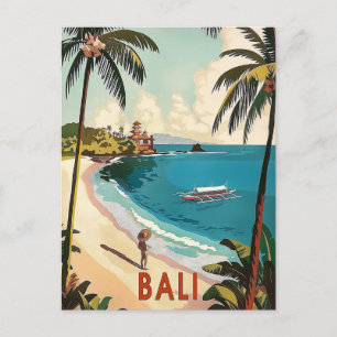 Bali, Indonesia Vintage Postcard