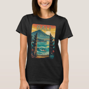 Bali Island Summer Retro Sunset Beach Ocean T-Shirt