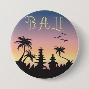 Bali Island Tourism Sign 7.5 Cm Round Badge
