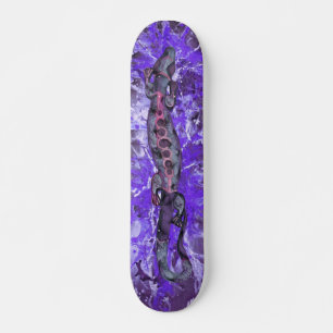 BALI lizard violet   violet splatter Skateboard