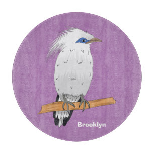 Bali Myna tropical exotic bird Cutting Board