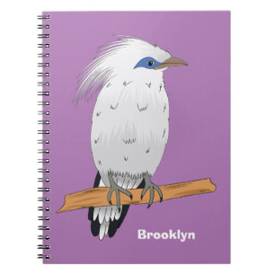 Bali Myna tropical exotic bird Notebook