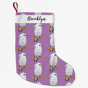 Bali Myna tropical exotic bird Small Christmas Stocking