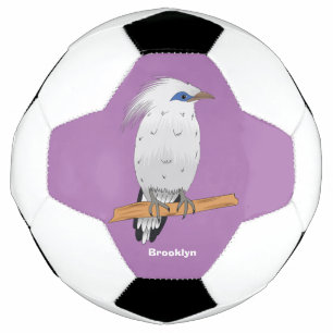 Bali Myna tropical exotic bird Soccer Ball