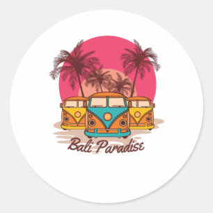 Bali Paradise Classic Round Sticker