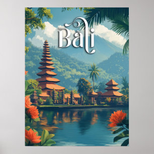Bali Paradise: Majestic Mount Meru Poster