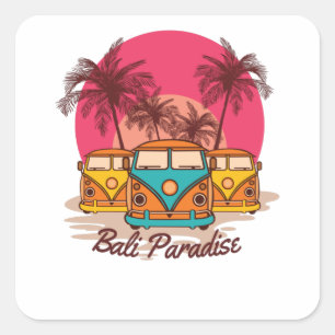 Bali Paradise Square Sticker