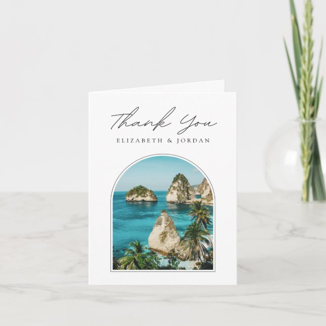 Bali Photo Blank Thank You Card (Front)