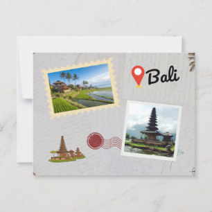 Bali Postcard: Tropical Paradise Travel Souvenir  Postcard