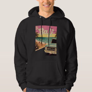 Bali Retro Beach Vacation Graphics Bali Surf Hoodie