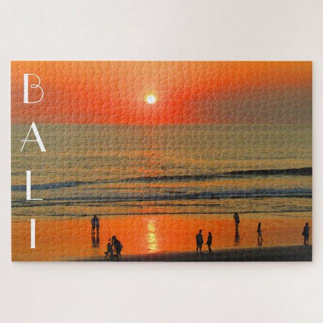 bali seminyak sunset jigsaw puzzle (Horizontal)