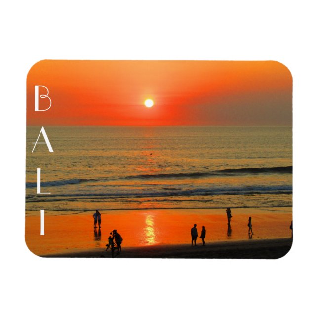 bali seminyak sunset magnet (Horizontal)
