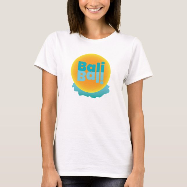 Bali, Souvenir, Sunset, Tropical, Vacation, T-Shirt (Front)