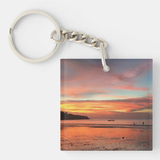 Bali Sunset  Key Ring (Front)