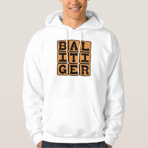 Bali Tiger, Ferocious Cat Hoodie
